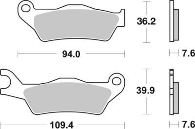 Brzdové destičky BREMBO 7120