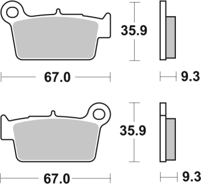 Brzdové destičky BREMBO 07YA41SD