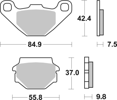 Brzdové destičky BREMBO 07KS04SD