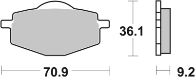 Brzdové destičky BREMBO 07YA14SD