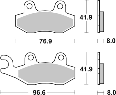 Brzdové destičky BREMBO 07YA21SD