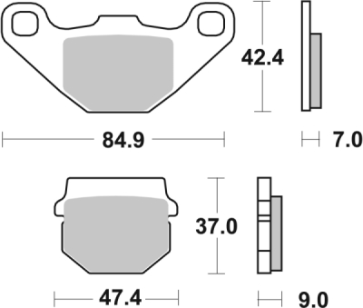 Brzdové destičky BREMBO 07KA07SD