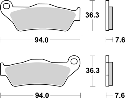 Brzdové destičky BREMBO 07BB04SD