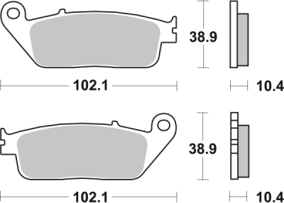 Brzdové destičky BREMBO 07096 CC SCOOTER