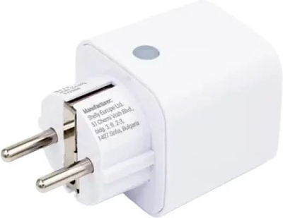 Shelly Plug M Gen3 Bílá - inteligentní zásuvka s měřením spotřeby (WiFi, Bluetooth, Matter)