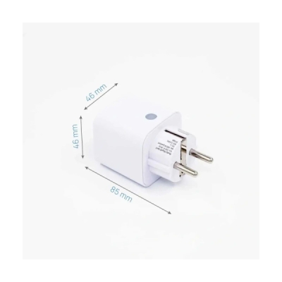 Shelly Plug M Gen3 Bílá - inteligentní zásuvka s měřením spotřeby (WiFi, Bluetooth, Matter)