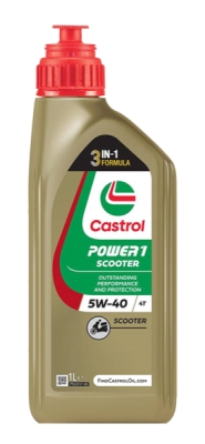 Motorový olej Castrol Power 1 Scooter 4T 5W-40, 1L