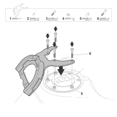 Montážní sada Click System SHAD C011CS