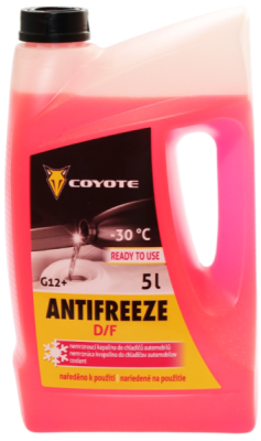 Chladící kapalina Coyote Antifreeze G12+ D/F Ready -30°C, 5L - bazar