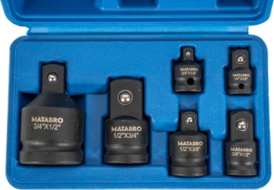 Matabro MB-02-01619, Redukce - adaptéry 3/4", 1/2", 3/8", 1/4", CrMo