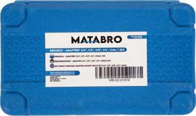 Matabro MB-02-01619, Redukce - adaptéry 3/4", 1/2", 3/8", 1/4", CrMo