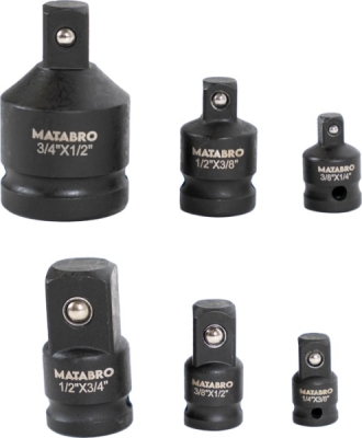 Matabro MB-02-01619, Redukce - adaptéry 3/4", 1/2", 3/8", 1/4", CrMo