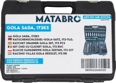 Matabro MB-SOC04, Gola sada | 172 ks