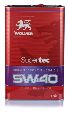 Motorový olej Wolver 5W-40 Supertec, 4L