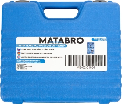 Matabro MB-02-01054, Tester tlaku palivové soustavy benzín (velký)