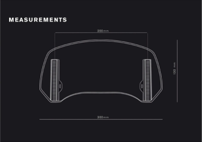 Přídavné plexi nastavitelné PUIG 2.0 20764H clip-on kouřová