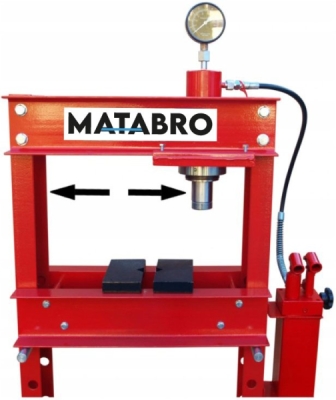Matabro MB-P30TDP, Hydraulický lis 30t s dvourychlostní pumpou a posuvným pístem