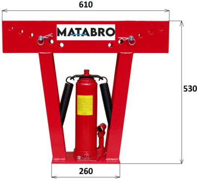 Matabro MB-PB12T, Hydraulická ohýbačka trubek o síle 12 tun