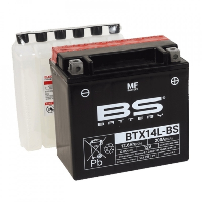 Bezúdržbová motocyklová baterie BS-BATTERY 300605 BTX14L-BS (700.300605)