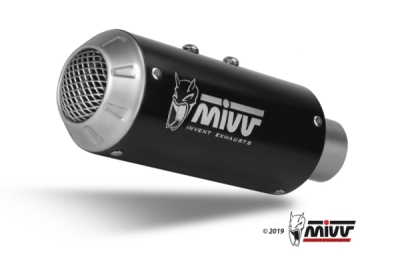Výfuk kompletní 4x2x1 MIVV MK3 H.072.SM3B Černá nerezová ocel