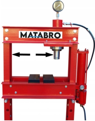 Matabro MB-P30TAH, Hydraulicko-pneumatický lis 30t s posuvným pístem