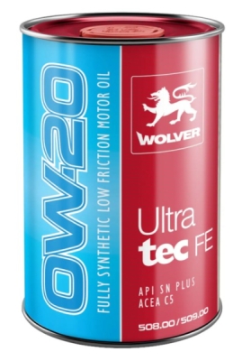 Motorový olej Wolver 0W-20 Ultratec FE, 1L
