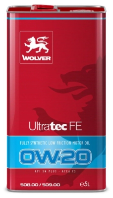 Motorový olej Wolver 0W-20 Ultratec FE, 5L