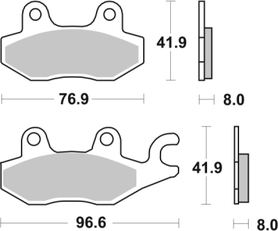 Brzdové destičky BREMBO 07YA22SD