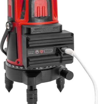 EXTOL PREMIUM laser zelený liniový, křížový samonivelační, 1H x 4V (+6D) - 8823312