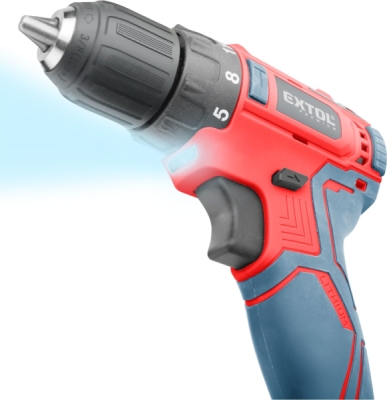 EXTOL PREMIUM vrtací šroubovák aku, BRUSHLESS, 12V Li-ion, bez baterie a nabíječky - 8891152T