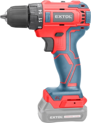 EXTOL PREMIUM vrtací šroubovák aku, BRUSHLESS, 12V Li-ion, bez baterie a nabíječky - 8891152T