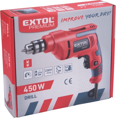 EXTOL PREMIUM vrtačka, 450W - 8890001