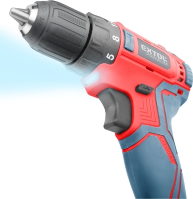 EXTOL PREMIUM vrtací šroubovák aku, BRUSHLESS, 12V Li-ion, 2Ah - 8891152