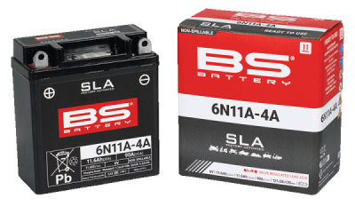 Továrně aktivovaná motocyklová baterie BS-BATTERY 300914 6N11A-4A (FA) SLA (700.300914)