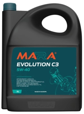 Motorový olej Mara 5W-40 EVOLUTION C3, 5L