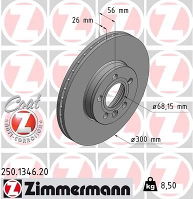Brzdový kotouč ZIMMERMANN 250.1346.20
