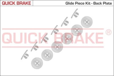Sada příslušenství, brzdové čelisti QUICK BRAKE 6858K/6859K