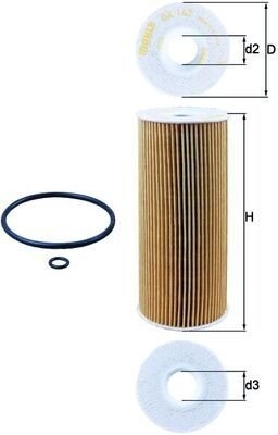 Olejový filtr MAHLE OX 143D