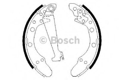 Brzdové čelisti Bosch 0 986 487 270 sada zadní levé nebo pravé