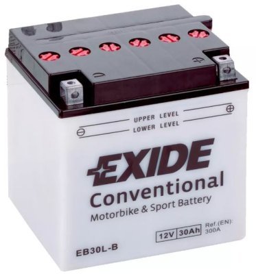 Motobaterie Exide Bike Conventional 12V, 30Ah, EB30L-B