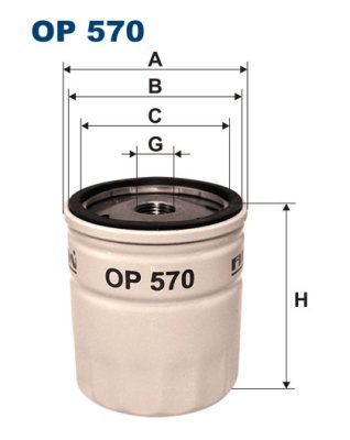 Olejový filtr Filtron OP570