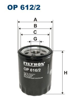 Olejový filtr Filtron OP616/2