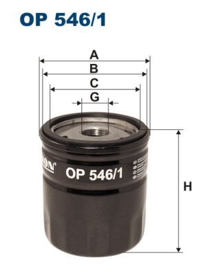 Olejový filtr Filtron OP546/1