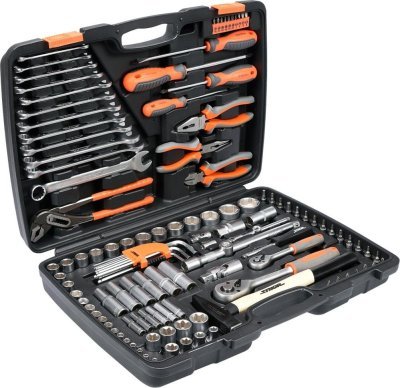 Sada nářadí gola 1/2", 1/4" Sthor122 kusů