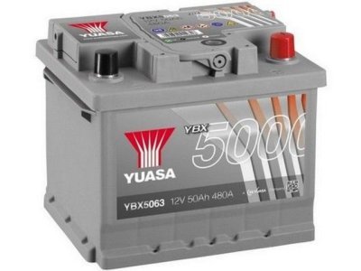 Autobaterie Yuasa YBX5000 Silver High Performance SMF 12V, 52Ah, 520A, YBX5063