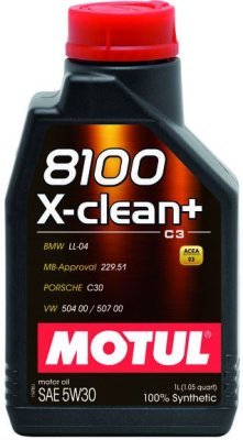 Motorový olej Motul 8100 X-CLEAN+ 5W-30, 1L