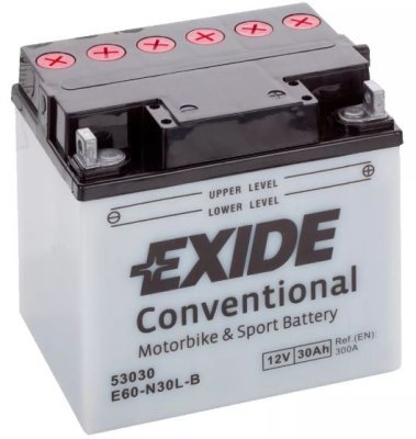 Motobaterie Exide Bike Conventional 12V, 30Ah, E60-N30L-B