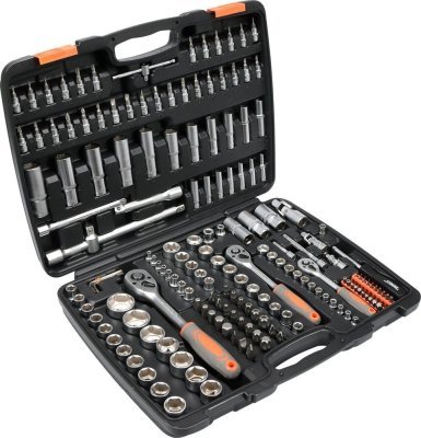 Sada nářadí gola 1/2", 3/8", 1/4" Sthor173 kusů