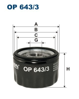 Olejový filtr Filtron OP643/3