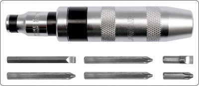 Šroubovák YATO úderový kovový 1/2" s bity 7ks